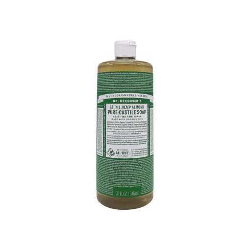 DR BRONNERS Almond Castile Soap, 32 FZ