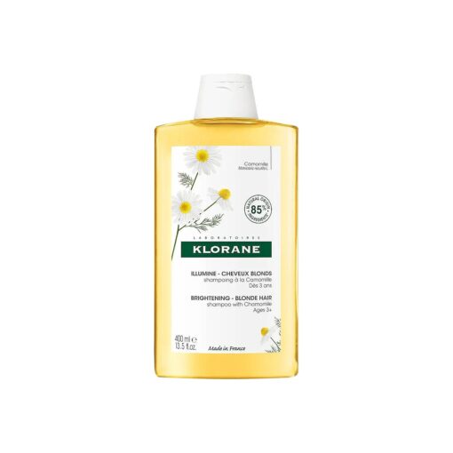 Klorane - Brightening Shampoo with Chamomile - Enhances Highlights & Brightens Blonde Hair - Hydrogen Peroxide, Ammonia, Silicone, Paraben