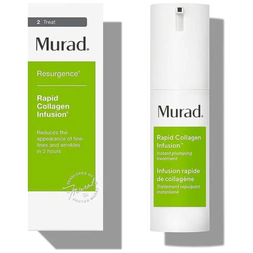 Murad Rapid Collagen Infusion - Resurgence Anti-Aging for Face - Skin Smoothing Cream Targets Deep Wrinkles - Gentle Skin Treatment Backed by Science, 1.0 Oz