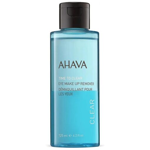 AHAVA Time To Clear Eye Make-up Remover - Bi-phased makeup remover, lifts away waterproof eye makeup, not leaves sticky residue, leaves the eye area tender & smooth, with exclusive Osmoter, 4.2 Fl.Oz