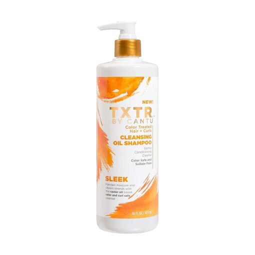 Cantu Txtr By Sleek Color Treated Hair + Curls Cleansing Oil Shampoo - 16 Fl Oz, 16 Oz