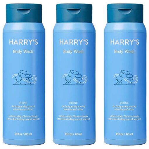 Harry 's Men 's Body Wash Shower Gel - Stone, 16 Fl Oz ( Pack of 3 )