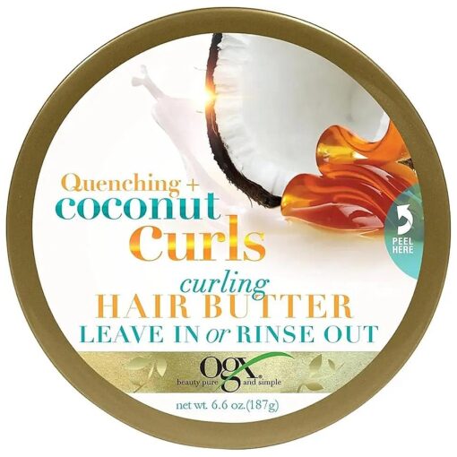 Ogx Quenching Coconut Curls Curling Hair Butter 6.6oz ( 2 Pack )