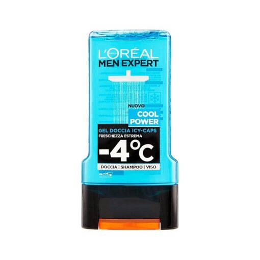 L'Oreal Paris Men Expert Icy-Caps Shower Gel -4degC, Cool Power,300 ml / 10.1oz