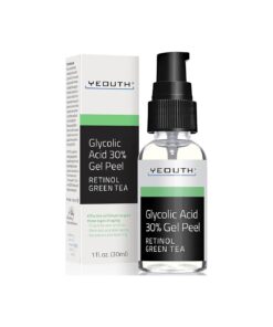 YEOUTH Glycolic Acid Gel for Face, Exfoliating Gel for Face At Home Glycolic Acid 30 % Gel with Retinol, 30 % Glycolic Acid for Visibly Smoother Skin 1oz