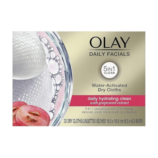 Olay 4-In-1 Daily Facial Cloths, Normal Skin 33 Count, Packaging May Vary Packaging may Vary