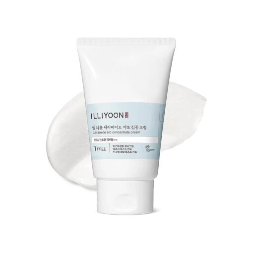 Illiyoon Ceramide Ato Concentrate Cream ( 200ml, 6.76 Fl Oz ), Korean Moisturizer for Dry & Sensitive Skin, Long lasting Hydrating Care, Gentle for Infants and Adults Everyday Use