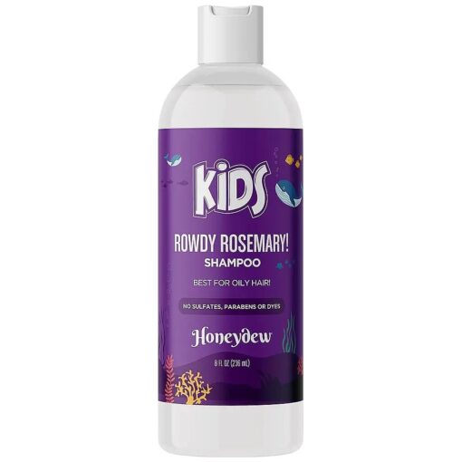 Deep Cleansing Shampoo for Kids - Paraben & Sulfate Free Kids Shampoo for Oily Hair and Scalp with Tea Tree and Rosemary Essential Oils - Gentle Nourishing Shampoo for Build Up Flakes and Dry Scalp