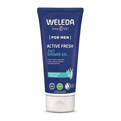 Weleda Shower Gel Men Active, 6.8 Ounce