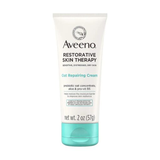 Aveeno Restorative Skin Therapy Moisturizing Oat Repairing Cream for Sensitive, 2.0 Ounce ( Pack of 48 )