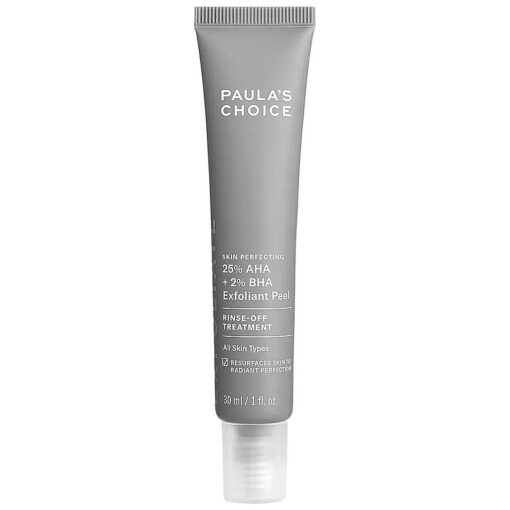 Paula 's Choice Skin Perfecting 25 % AHA + 2 % BHA Exfoliant Peel, Fragrance-Free & Paraben-Free, 1 Oz