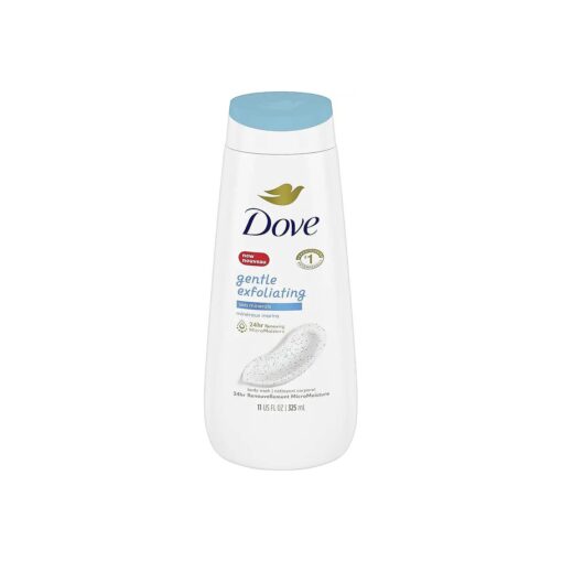 Dove Gentle Exfoliating Body Wash for renewed, Healthy-Looking Skin Sea Minerals Gentle Body exfoliator nourishes and revives Skin 325 ml