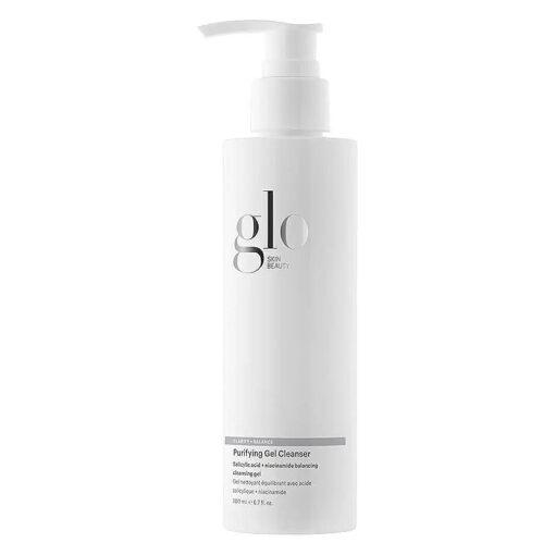 Glo Skin Beauty Purifying Gel Cleanser - Salicylic Acid + Niacinamide Face Wash Balances Skin, Targets Clogged Pores, Excess Oil & Breakouts - Gently Exfoliates & Minimizes Appearance of Fine Lines