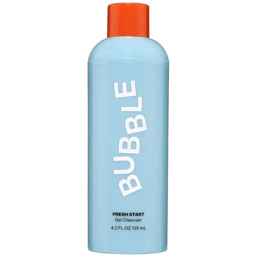 Bubble Skincare Fresh Start Gel Cleanser - Gentle Exfoliating Face Wash for Oily Skin - Formulated with Aloe Vera Juice + Caffeine to Protect and Soothe Complexion ( 125mL )