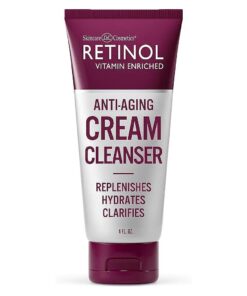 Retinol Anti-Aging Cream Cleanser - Daily Deep Cleansing Facial Wash Exfoliates to Improve Skin 's Texture & Moisturizes for Cleaner, Softer Face - Renewing Vitamin A Minimizes Fine Lines & Wrinkles