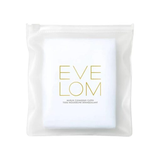 Eve Lom Muslin Cloth - Facial Cleansing Cloth for Gentle Skin Exfoliation - 100 % Cotton Machine Washable - Suitable for All Skin Types, Set of 3