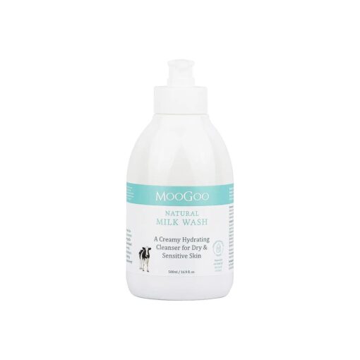 MooGoo Face and Body Milk Wash - A gentle, non-irritating cleanser formula for dry, sensitive skin - for all ages ( baby to adult ) and skin types - A phthalate free cleanser for men and women