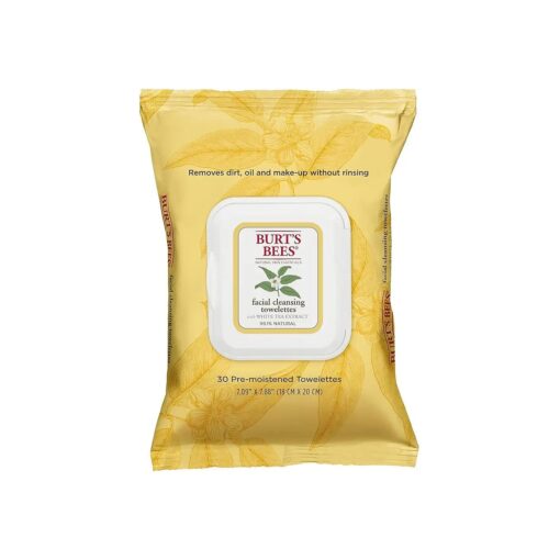 Burt 's Bees Sensitive Facial Cleansing Towelettes with White Tea Extract - 30 Count ( Pack of 2 )