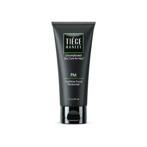 Tiege Hanley Mens Night Cream for Face, PM Night-Time Facial Moisturizer - Anti-Aging Bedtime Wrinkle Cream for Men with Sensitive Skin - Overnight Moisturizer for a Soft, Smooth, & Hydrated Skin