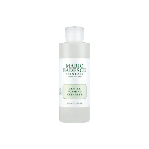 Mario Badescu Gentle Foaming Facial Cleanser, Deep Cleansing and Hydrating Face Wash for All Skin Types with Aloe Vera, Fermented Black Tea and Glycerin, 6 Fl Oz