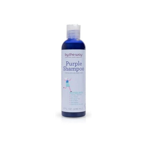 Purple Shampoo by The BTW Co. for Silver, Gray & Blonde Hair : Brighten & Remove Yellowing or Brassy Tones, No Sulfates & Parabens - Cruelty-Free for Color-Treated & Natural Hair ( Scented, 8 Ounce )