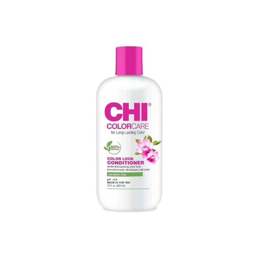 CHI ColorCare - Color Lock Conditioner 12 fl oz- Gently Cleanses, Balances Moisture and Nourishes Hair Without Fading Color Treated Hair