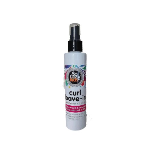 So Cozy Curl Leave In Conditioner Spray - Kids Hair Detangler Spray & Leave-In Conditioner for Curly Hair Paraben-Free Leave In Hair Conditioner & Detangler Spray for Kids Tangle-Free Curls, 5.2 fl Oz