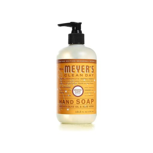 MRS. MEYER 'S CLEAN DAY Liquid Hand Soap Hand Wash Formula Orange Clove Scent, 12.5 oz Bottle ( Pack of 1 )