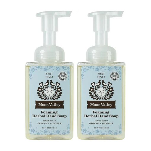 Moon Valley Herbal Foaming Hand Soap, Vegan ( First Frost, Recyclable Bottle )