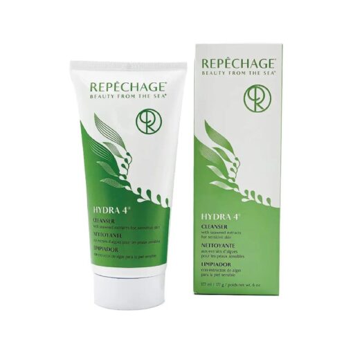 Repechage Hydra 4 Gentle Face Cleanser & Waterproof Makeup Remover - 6 Fl OZ Milky Texture Organic Face Cream | Hydrating Facial Cleanser To Wash and Moisturize - Suitable for All Skin Types