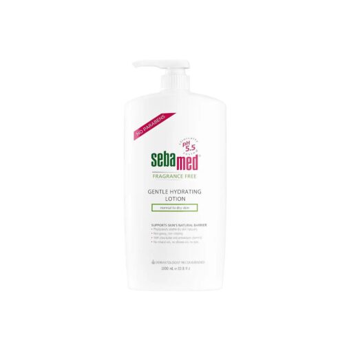 Sebamed Fragrance-Free Gentle Hydrating Lotion Ultra Mild Dermatologist Recommended Moisturizer for Normal To Dry Sensitive Skin 33.8 Fluid Ounces ( 1 Liter )