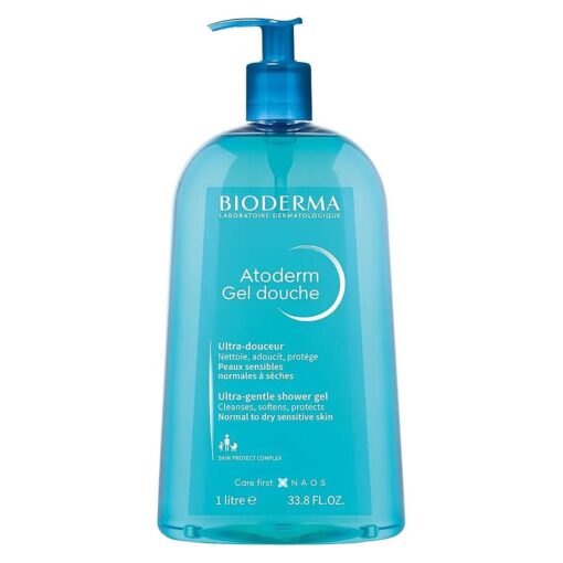 Atoderm - Hydrating Shower Gel - Moisturizing Face and Body Cleanser - Body Wash for Normal to Dry Sensitive Skin