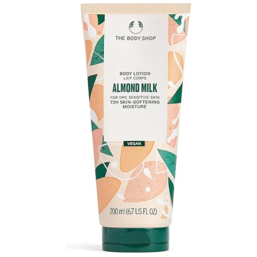 The Body Shop Almond Milk and Honey Body Lotion - Hydrating & Moisturizing Skincare for Dry and Sensitive Skin - Hypoallergenic - 6.7 oz