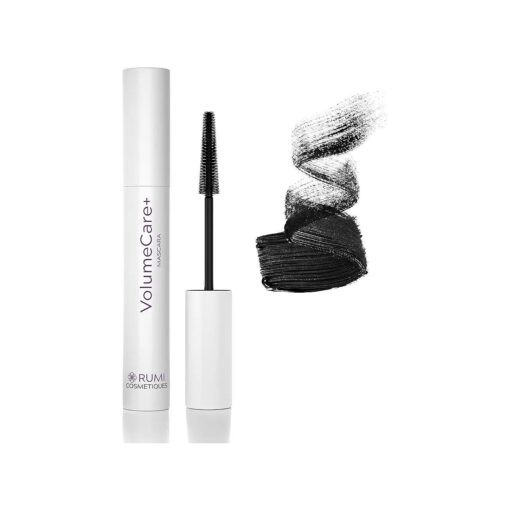 VolumeCare+ Black Mascara for Length and Volume, 2-in-1 Smudge-proof Formula, Natural to Intense Lushness, Hypoallergenic Mascara For Older Women 60 Plus and Sensitive Eyes ( Natural Black )