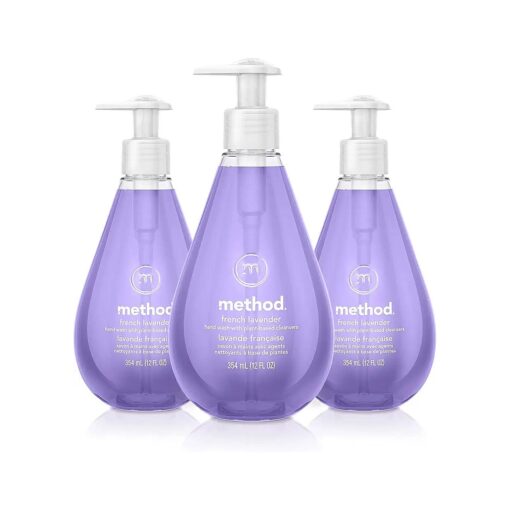 Method Gel Hand Wash, French Lavender, Biodegradable Formula, 12 fl oz ( Pack of 3 )