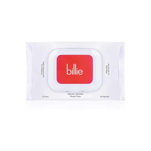 Billie - Wonder Wipes - Makeup-Removing Face Wipes - With Hyaluronic Acid and Witch Hazel - 25 count