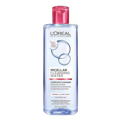 L'Oreal Paris Micellar Cleansing Water Complete Cleanser, 13.5 fl, oz .