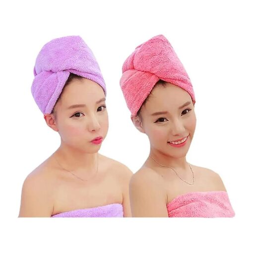 Hair Drying Towels - Premium Microfiber Towel Wrap for Quick Drying, Absorbent & Soft - Ideal for Women and Kids - Suitable for All Hair Types