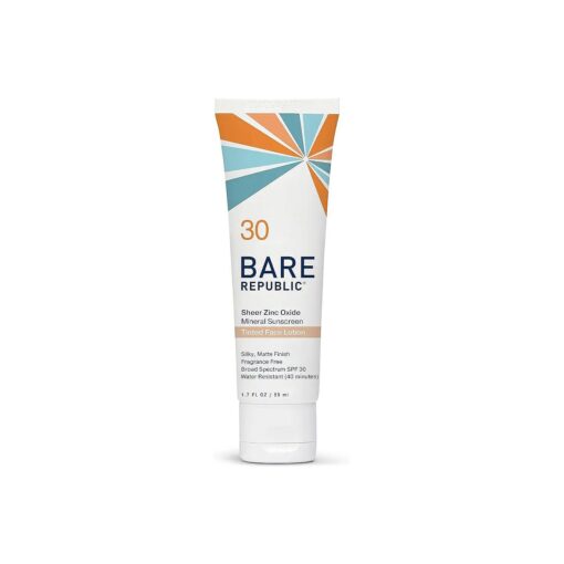 Tinted Mineral Sunscreen SPF 30 Sunblock Face Lotion, Sheer and Non-Greasy Finish, 1.7 Fl Oz