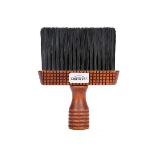 Barber Neck Duster Brush for Hair Cutting, Soft Neck Cleaning Brush Professional Barber Natural nylon Wooden Handle