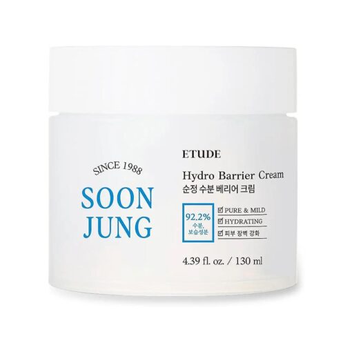 HOUSE Soonjung Hydro Barrier Cream BIG SIZE 130ml ( New Version ) | SoonJung 's Skincare Solution for Irritated Skin | Go-To Failproof Cream For Sensitive Skin | Moisturizing Cream | K-Beauty