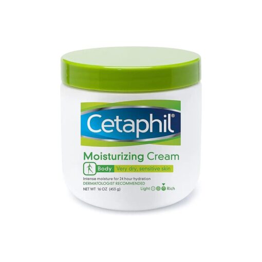 Cetaphil Fragrance Free Moisturizing Cream for Very Dry/Sensitive Skin, 16 Ounce