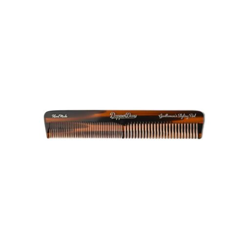 Dapper Dan Handmade Hair Styling Comb, Hand Polished for a Smooth Glide Through Hair, Gentle Non-Scratch Treatment of the Hair and Scalp 170mm x 30mm