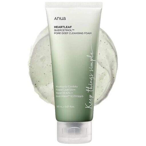 ANUA Heartleaf Quercetinol Pore Deep Cleansing Foam, 5.07 fl oz ( 150 ml )