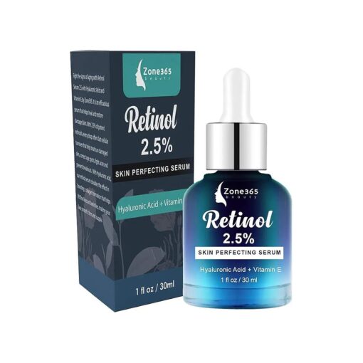 Retinol Serum for Face, Anti Aging Serum with Hyaluronic Acid and Vitamin E for All Skin Types