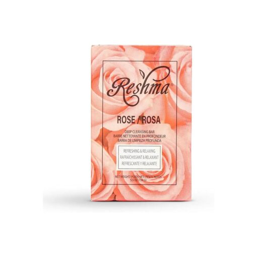 Reshma Beauty Rose Soap | Infused with Rose Oil | Soothing Face & Body Soap Bar |Suitable for All Skin Types|Deep Hydration and Rejuvenation - Cruelty Free | For Daily Use ( Pack Of 1 )