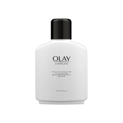 Olay Face Moisturizer, Complete All Day Moisturizer With Sunscreen Broad Spectrum SPF 15 - Sensitive, 4 fl, Oz, 1 unit