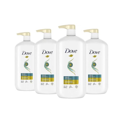 Dove Ultra Care Shampoo Daily Moisture, Pack of 4, for Dry Hair Shampoo with Bio-Restore Complex 31 oz