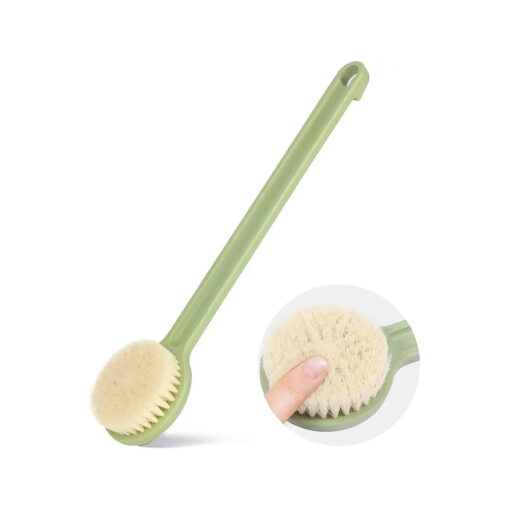 Shower Brush with Soft Bristles, Long Handled Back Bcrubber for Shower, Body Exfoliator for Bath or Dry Brushing, for Men Women Elderly