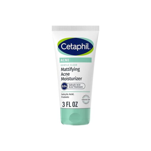 Cetaphil Face Moisturizer, Gentle Clear Mattifying Acne Moisturizer With 0.5 % Salicylic Acid, Hydrates and Treats Sensitive Acne Prone Skin, Skin Care for Sensitive Skin, 3oz ( Packaging May Vary )